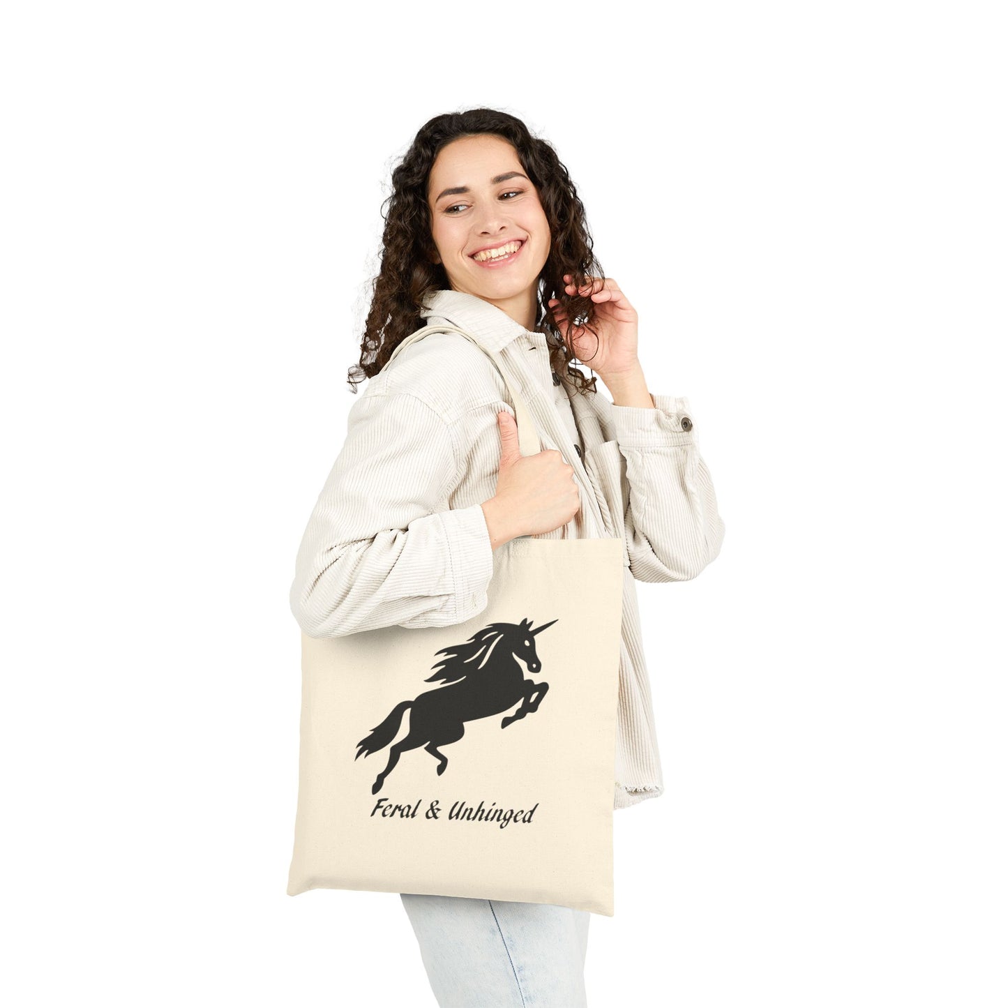 Feral and Unhinged Canvas Tote Bag
