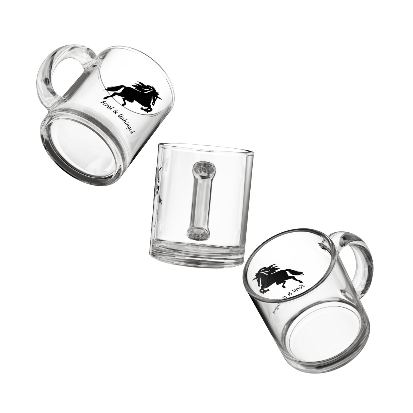 Feral & Unhinged Glass Mug