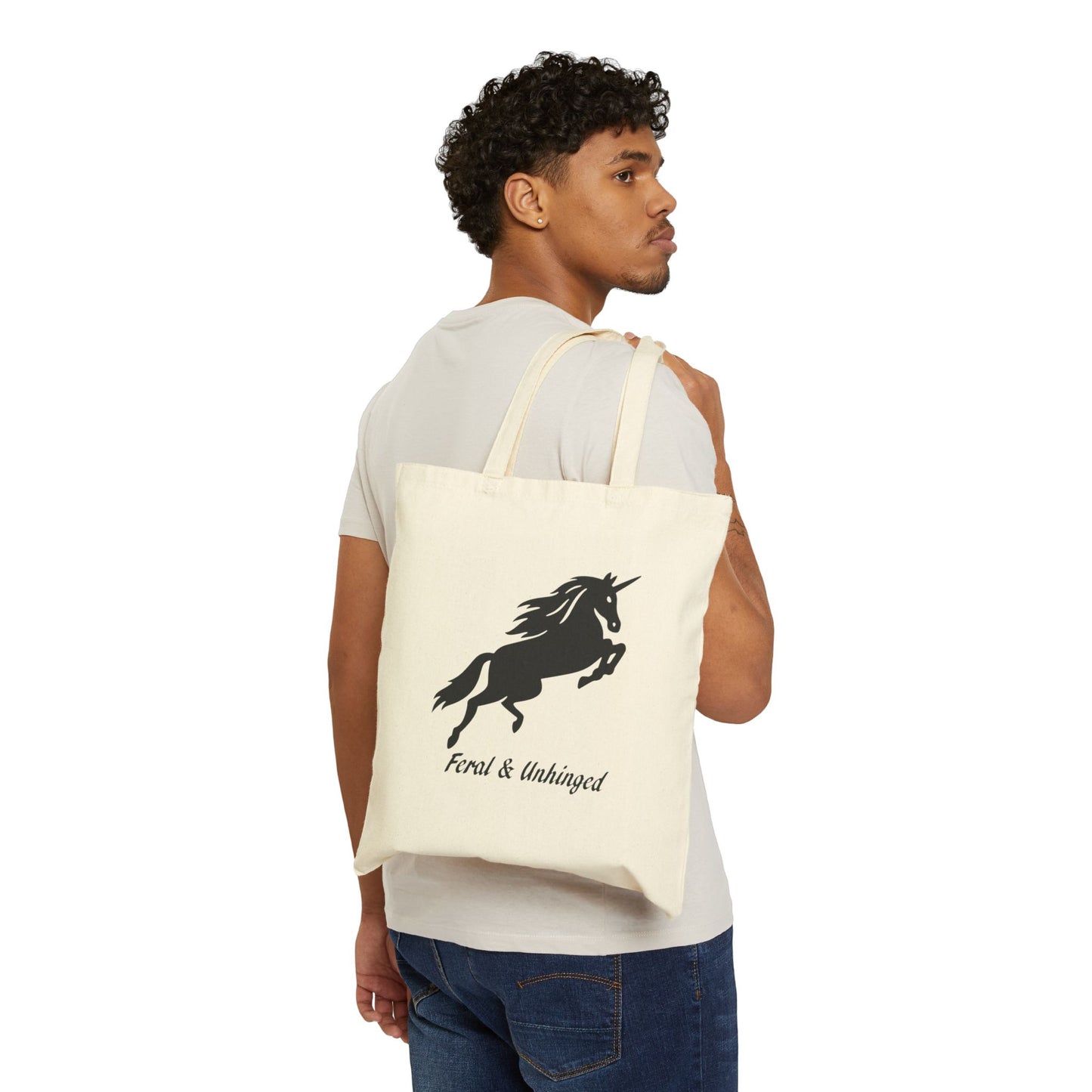 Feral and Unhinged Canvas Tote Bag