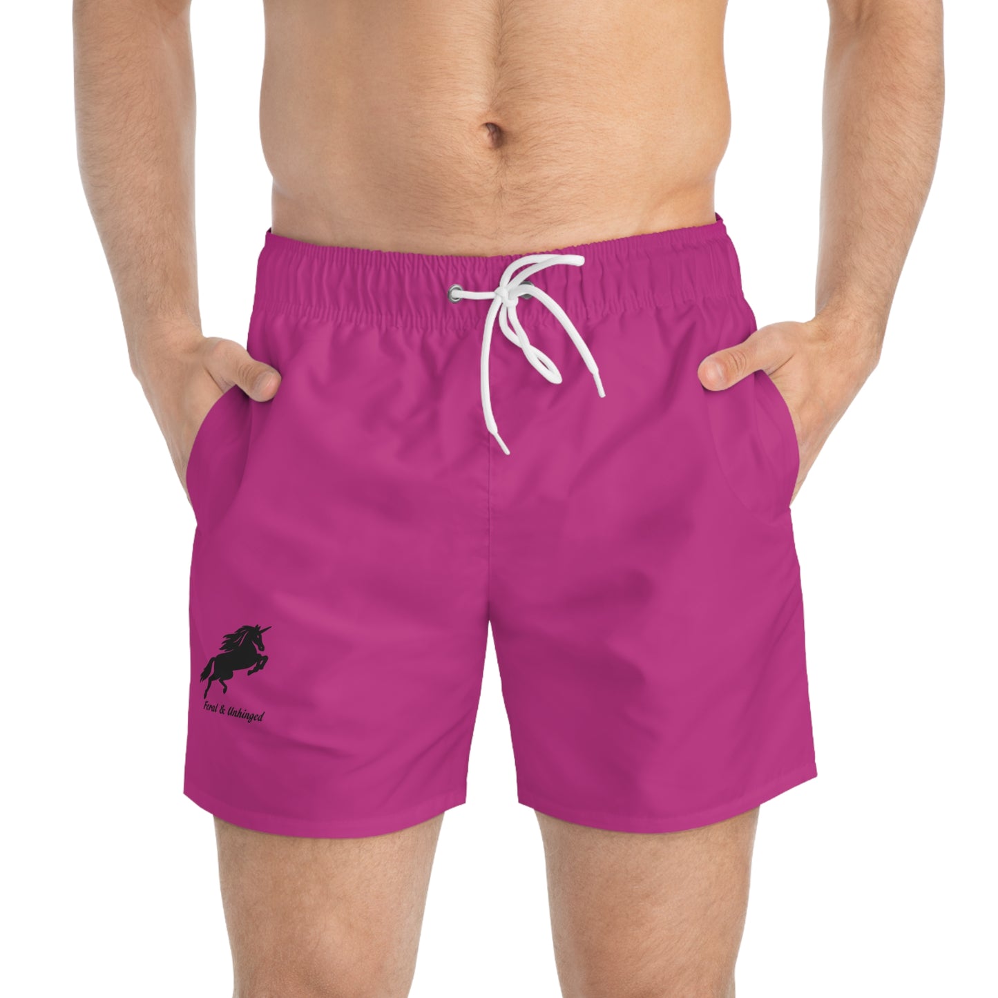 Feral and Unhinged Swim Trunks - Pretty in Pink