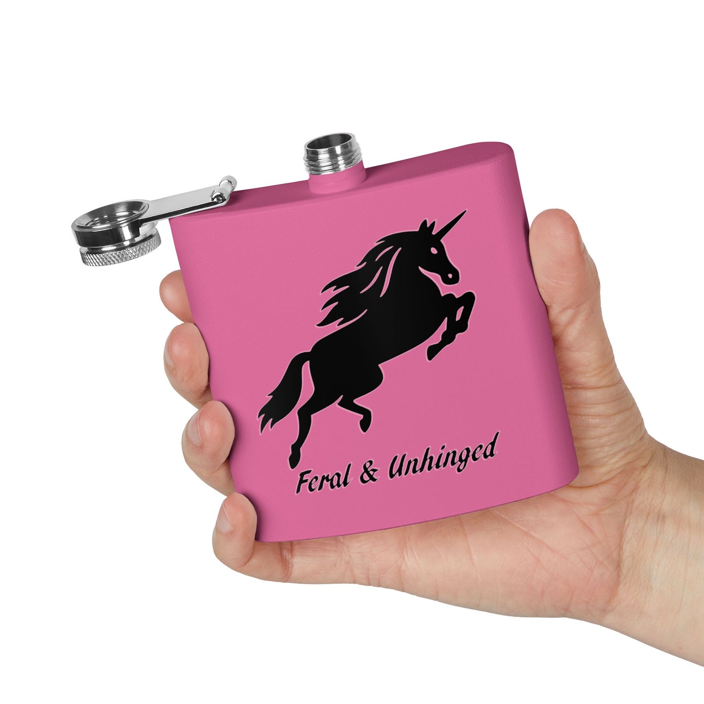 Feral & Unhinged Stainless Steel Flask - 6oz