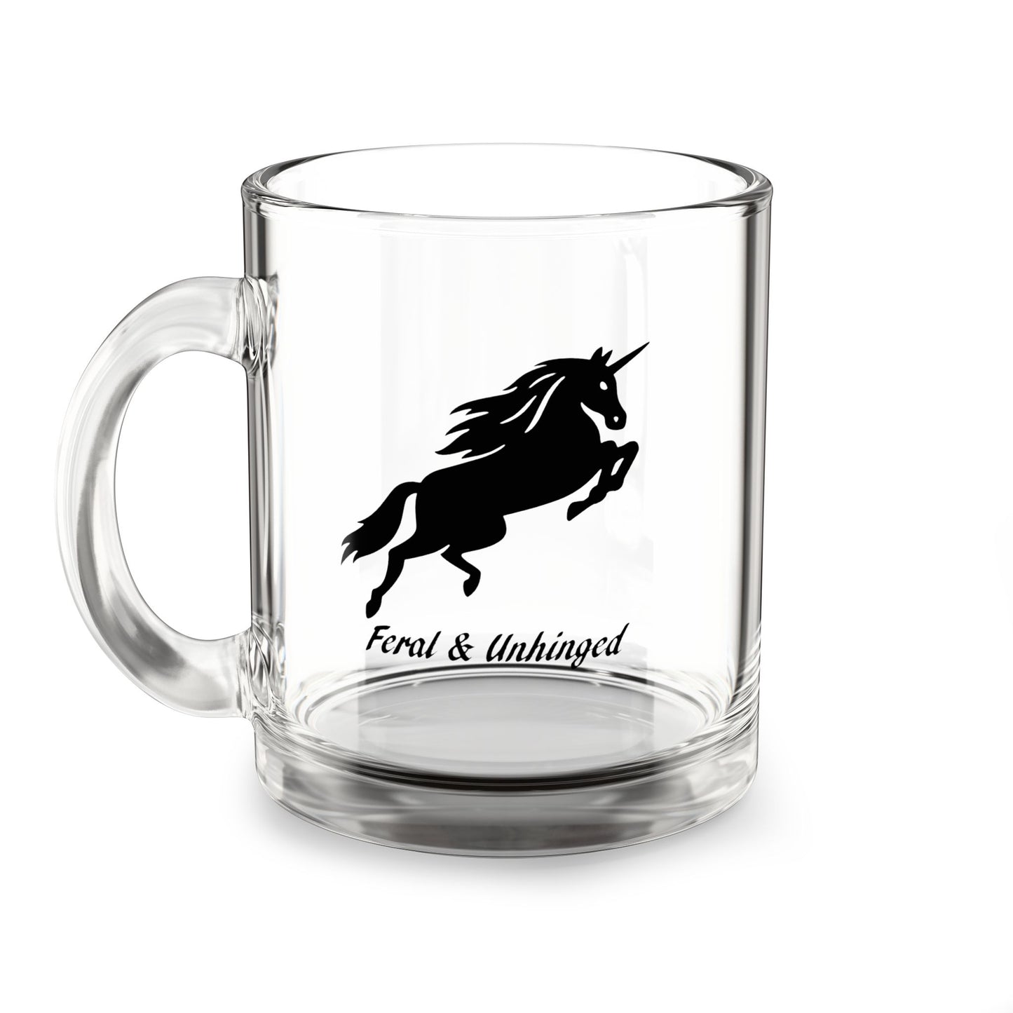 Feral & Unhinged Glass Mug
