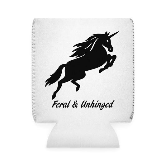 Feral & Unhinged Unicorn Can Cooler Sleeve
