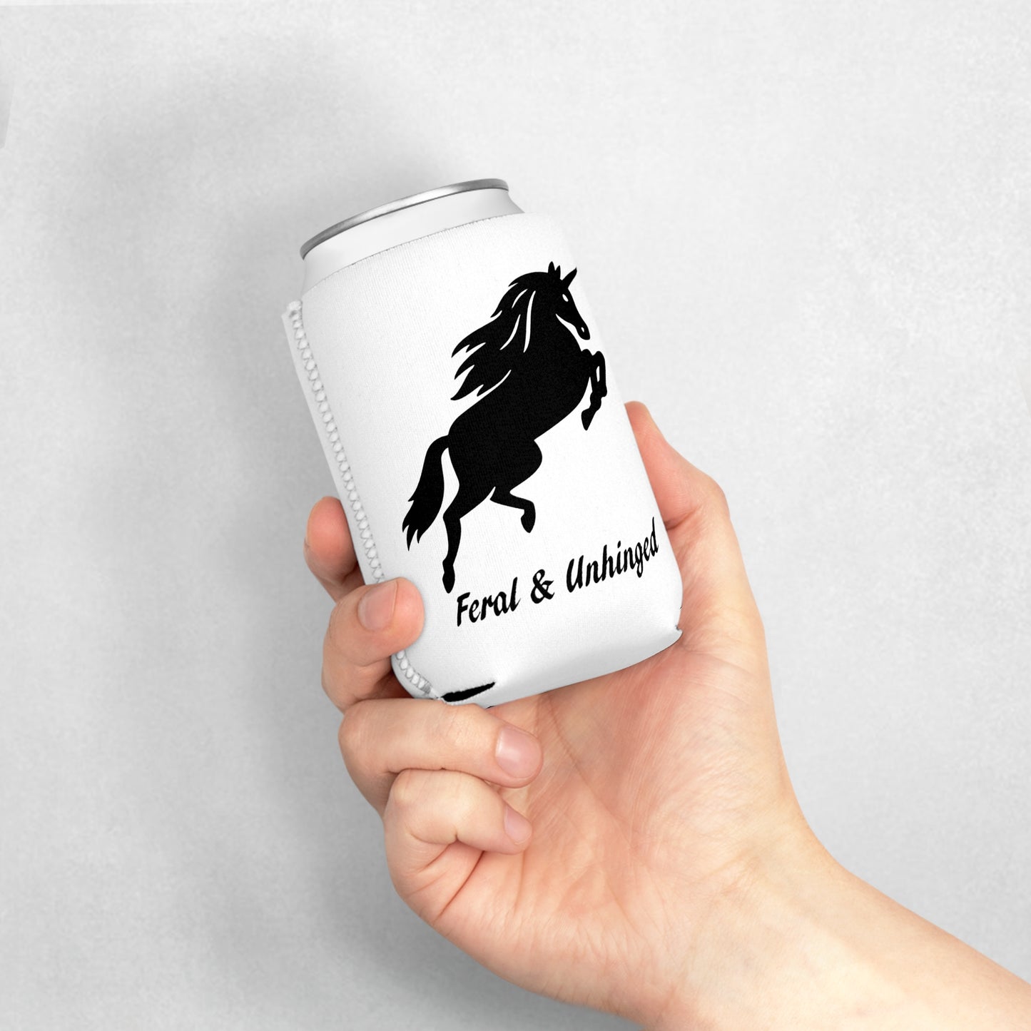 Feral & Unhinged Unicorn Can Cooler Sleeve