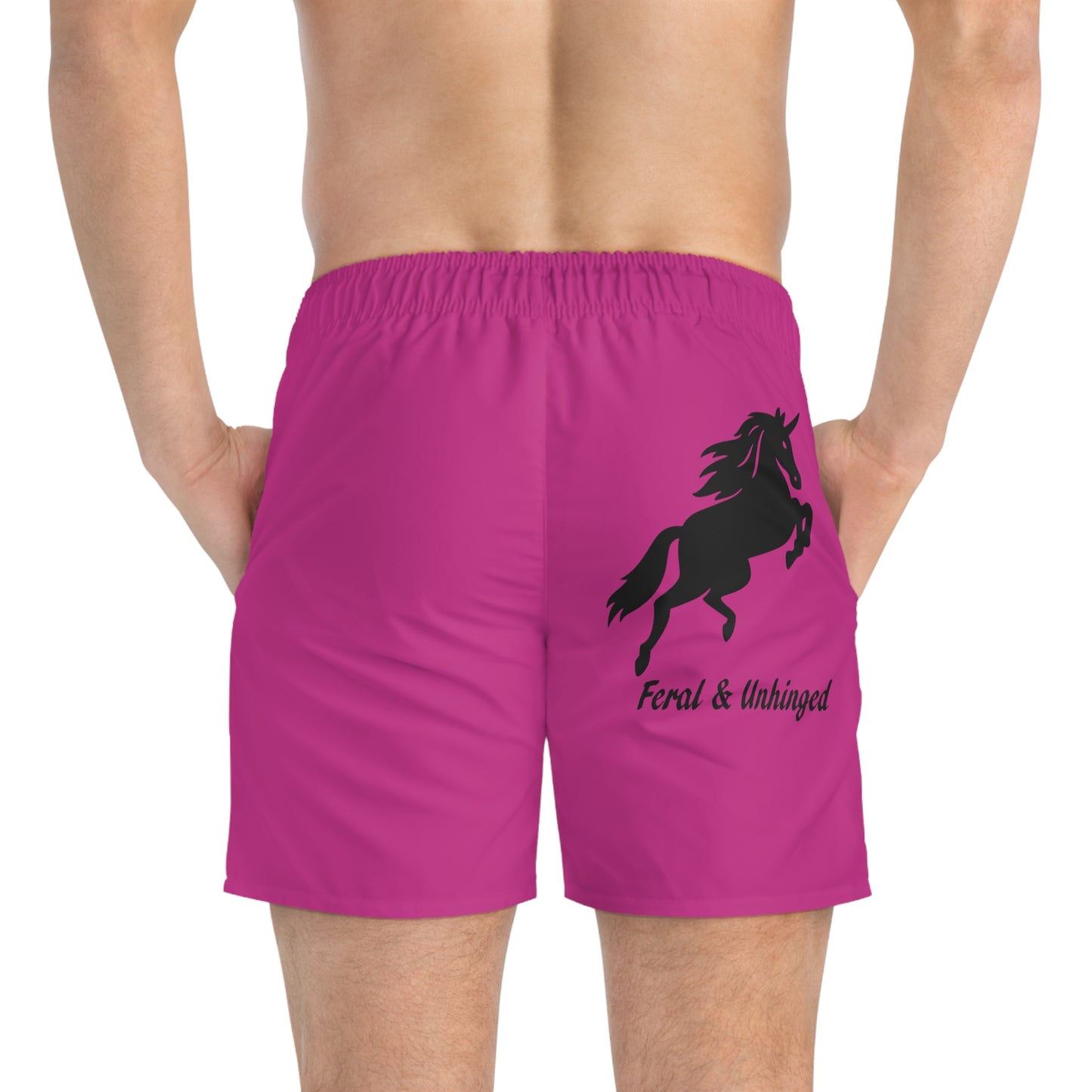 Feral and Unhinged Swim Trunks - Pretty in Pink