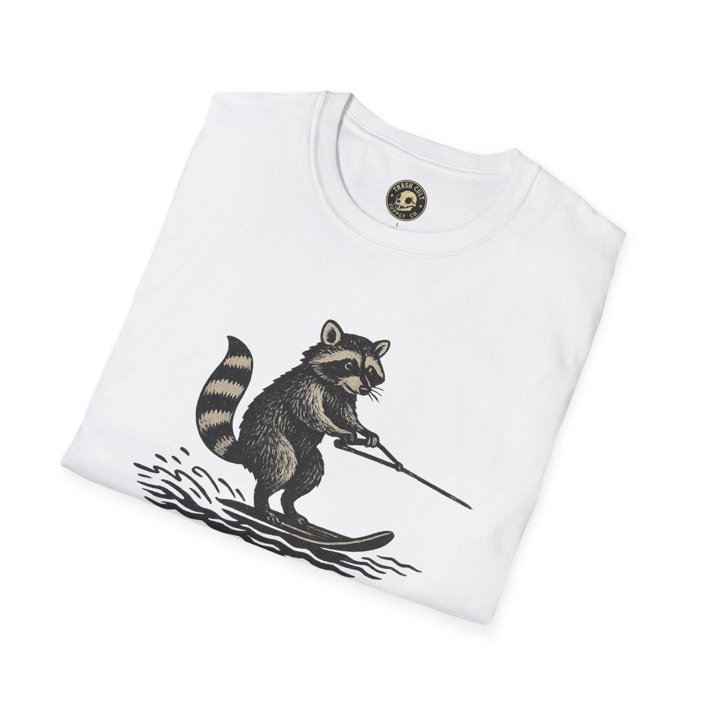 Feral Water Skiing Raccoon Vintage Shirt – Trash Cult Supply Co. | Gildan 2000 Softstyle