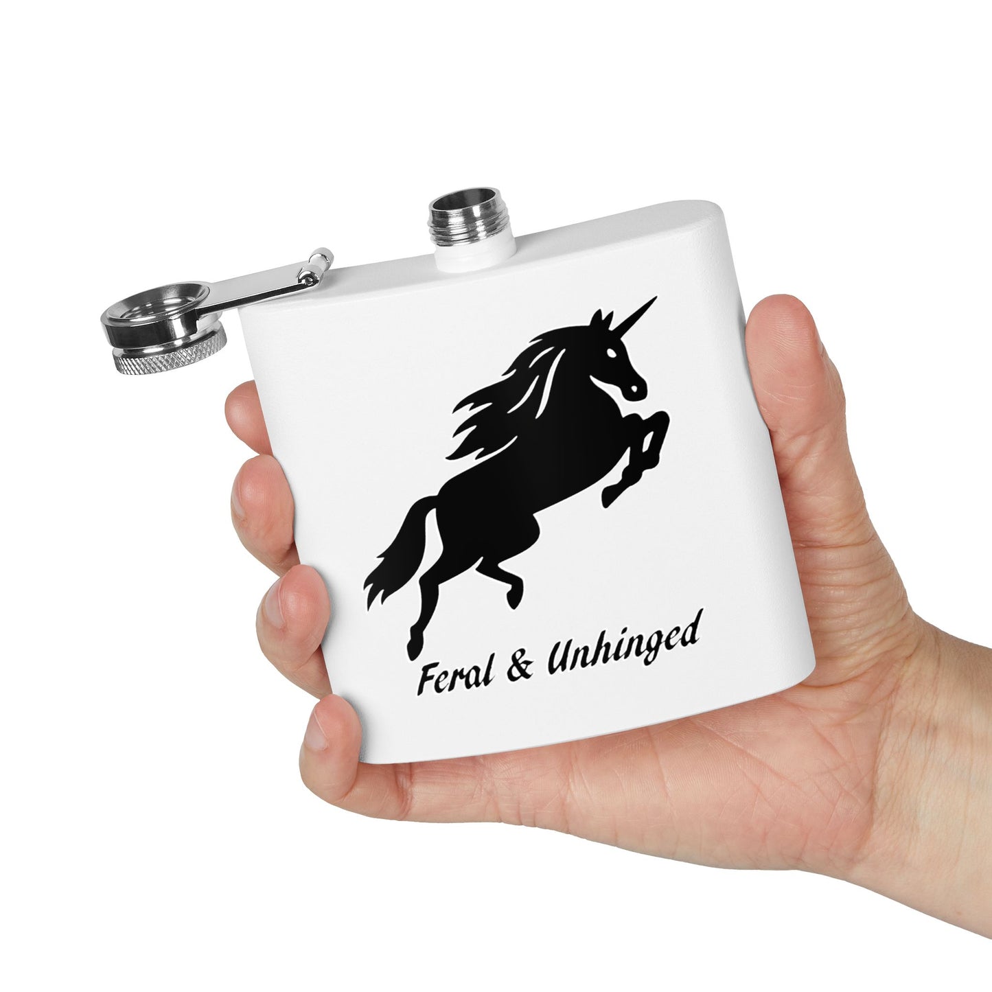 Feral & Unhinged Stainless Steel Flask - 6oz