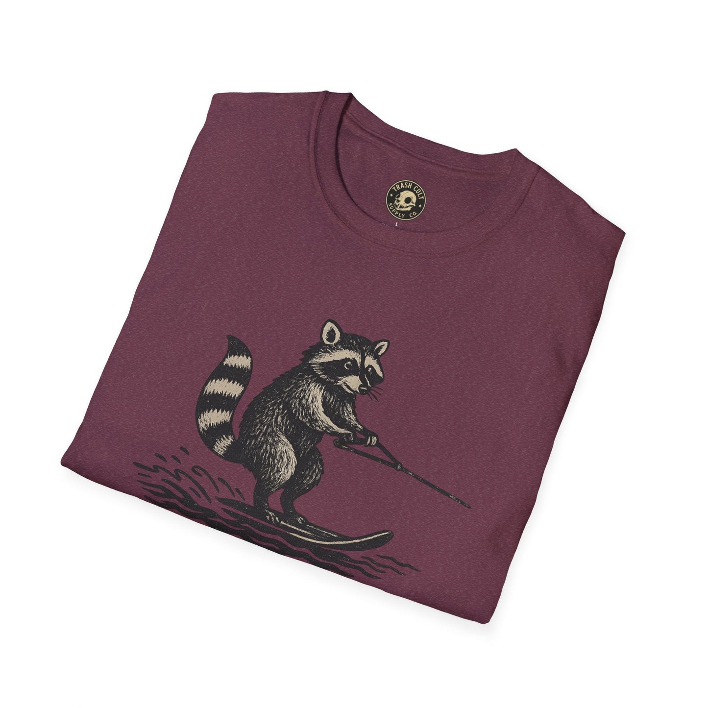 Feral Water Skiing Raccoon Vintage Shirt – Trash Cult Supply Co. | Gildan 2000 Softstyle